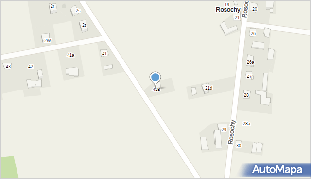Rosochy, Rosochy, 41B, mapa Rosochy