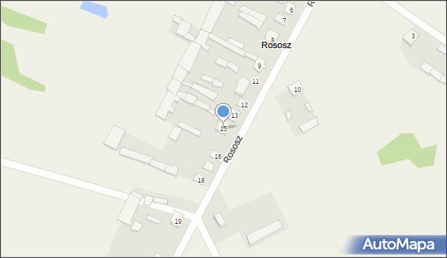 Rososz, Rososz, 15, mapa Rososz