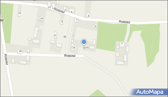 Rososz, Rososz, 5, mapa Rososz