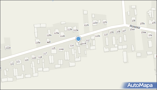 Rososz, Rososz, 113, mapa Rososz