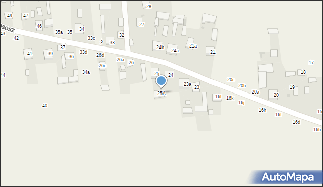 Rososz, Rososz, 25A, mapa Rososz