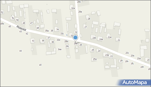 Rososz, Rososz, 26a, mapa Rososz