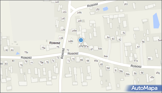 Rososz, Rososz, 67b, mapa Rososz