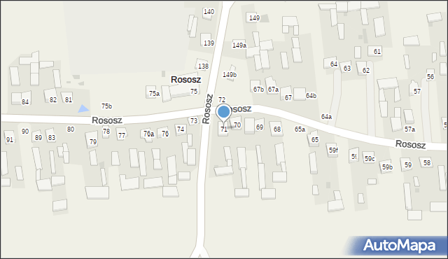 Rososz, Rososz, 71, mapa Rososz