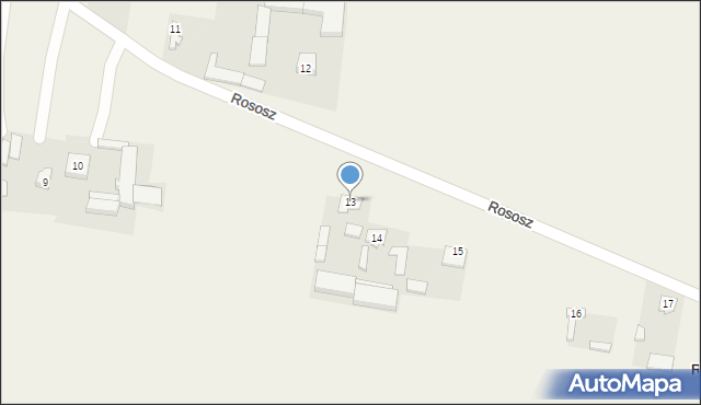 Rososz, Rososz, 13, mapa Rososz