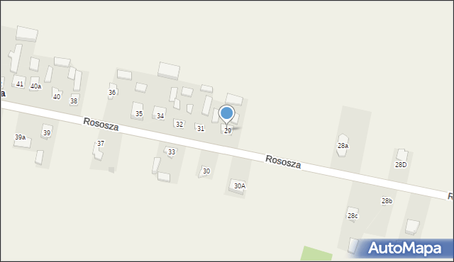 Rososza, Rososza, 29, mapa Rososza