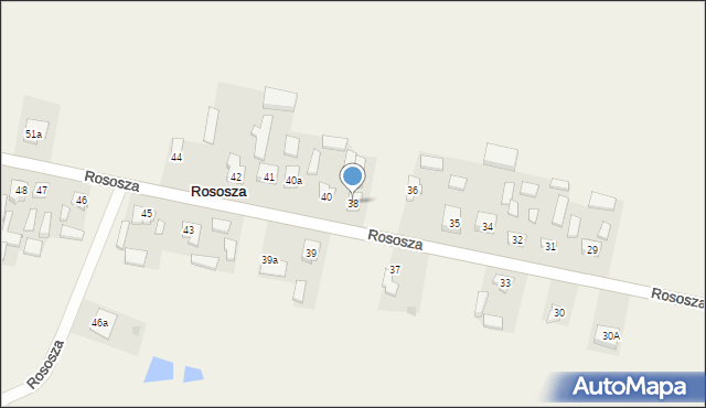 Rososza, Rososza, 38, mapa Rososza