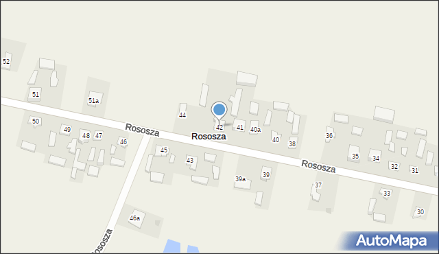 Rososza, Rososza, 42, mapa Rososza