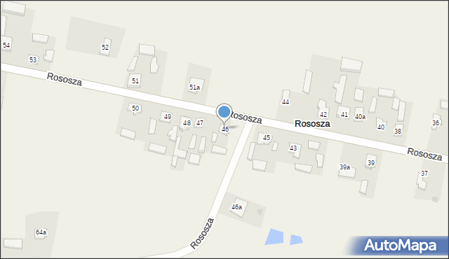 Rososza, Rososza, 46, mapa Rososza