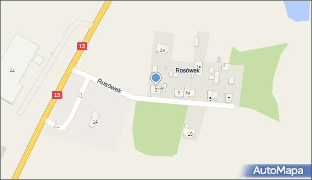 Rosówek, Rosówek, 2, mapa Rosówek