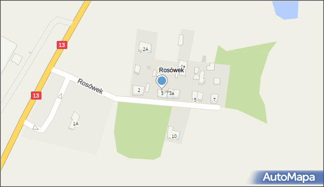Rosówek, Rosówek, 3, mapa Rosówek