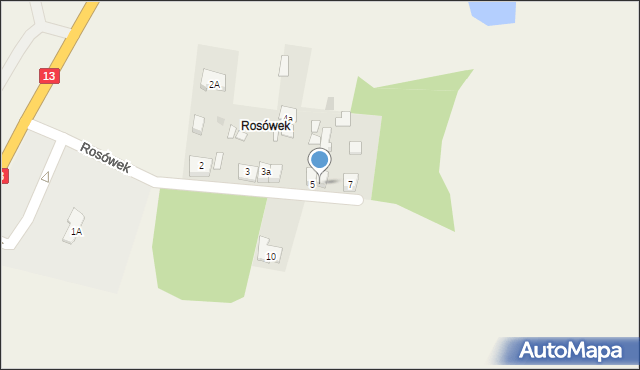 Rosówek, Rosówek, 5/2, mapa Rosówek