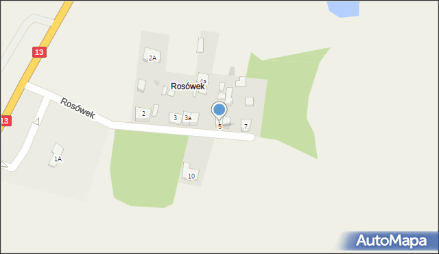 Rosówek, Rosówek, 5, mapa Rosówek