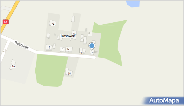 Rosówek, Rosówek, 7, mapa Rosówek