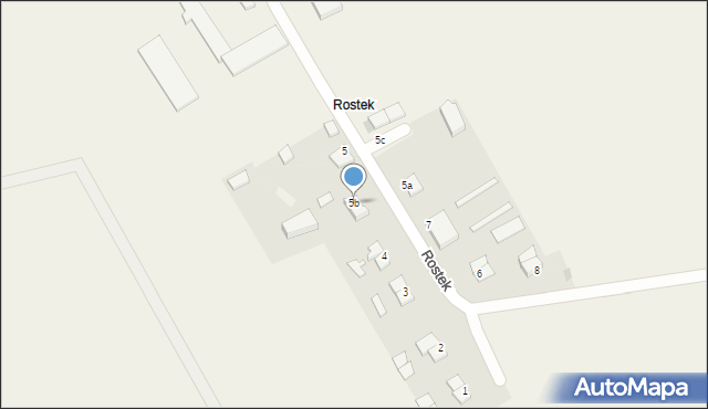 Rostek, Rostek, 5b, mapa Rostek