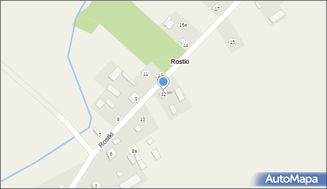 Rostki, Rostki, 12, mapa Rostki