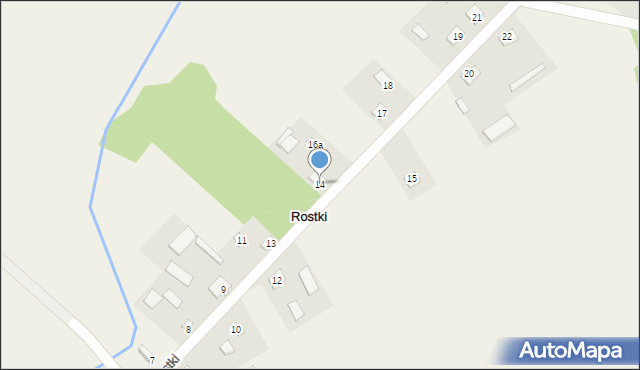 Rostki, Rostki, 14, mapa Rostki