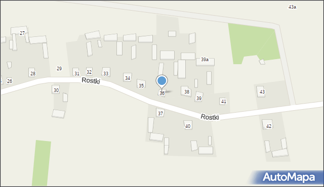 Rostki, Rostki, 36, mapa Rostki