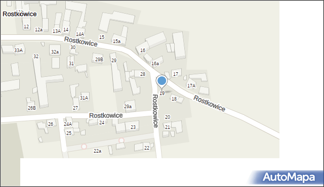 Rostkowice, Rostkowice, 19, mapa Rostkowice