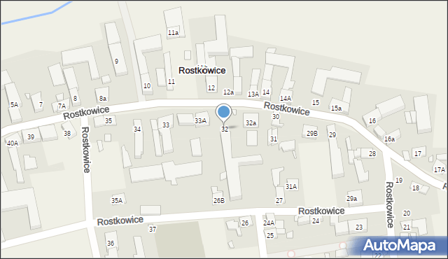 Rostkowice, Rostkowice, 32, mapa Rostkowice