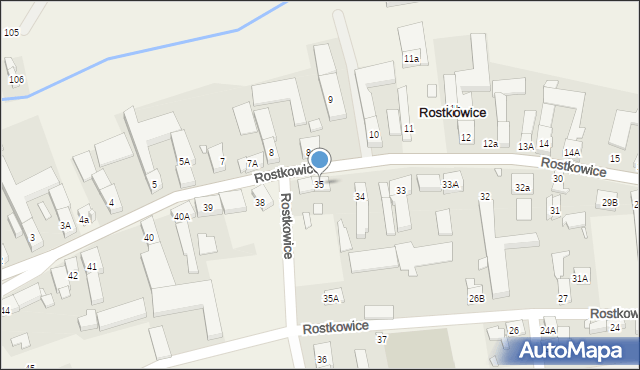 Rostkowice, Rostkowice, 35, mapa Rostkowice