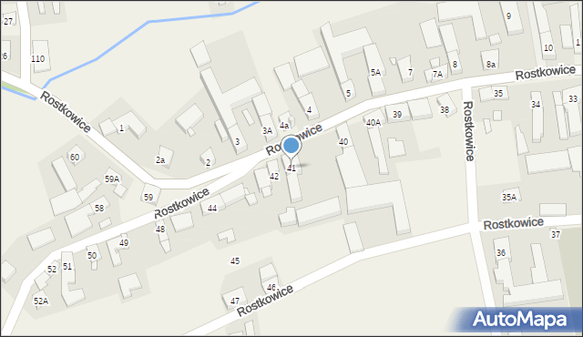 Rostkowice, Rostkowice, 41, mapa Rostkowice