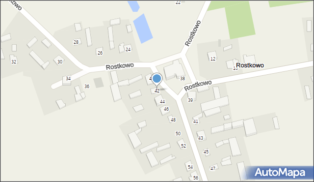 Rostkowo, Rostkowo, 42, mapa Rostkowo