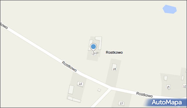 Rostkowo, Rostkowo, 17, mapa Rostkowo