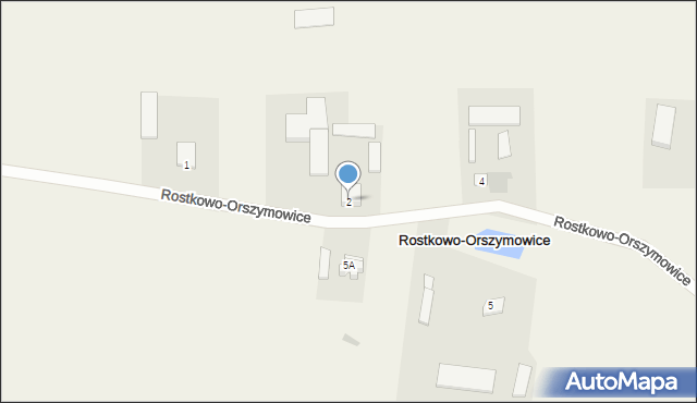 Rostkowo-Orszymowice, Rostkowo-Orszymowice, 2, mapa Rostkowo-Orszymowice