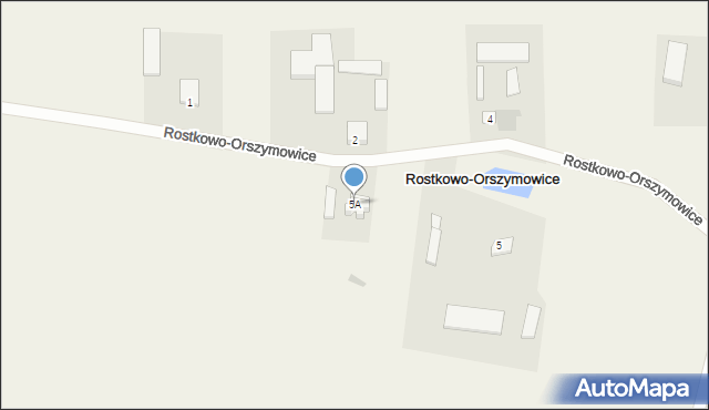 Rostkowo-Orszymowice, Rostkowo-Orszymowice, 5A, mapa Rostkowo-Orszymowice