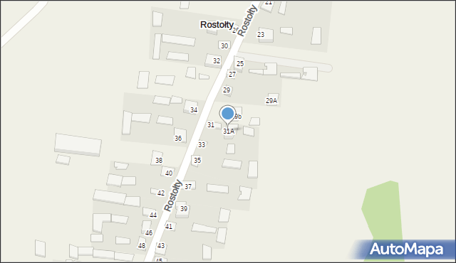 Rostołty, Rostołty, 31A, mapa Rostołty