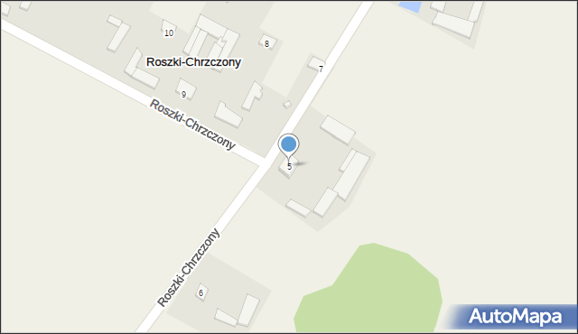 Roszki-Chrzczony, Roszki-Chrzczony, 5, mapa Roszki-Chrzczony