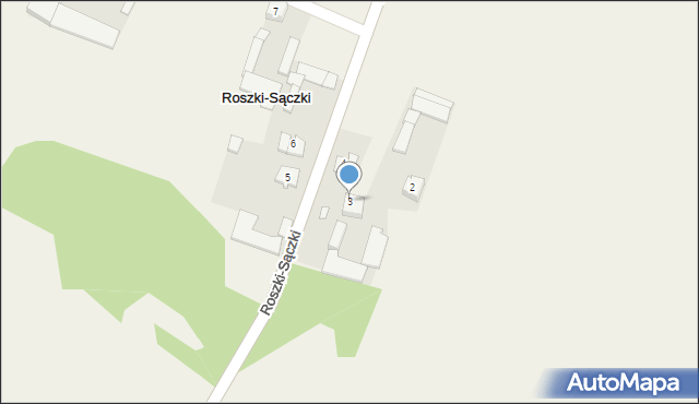 Roszki-Sączki, Roszki-Sączki, 3, mapa Roszki-Sączki