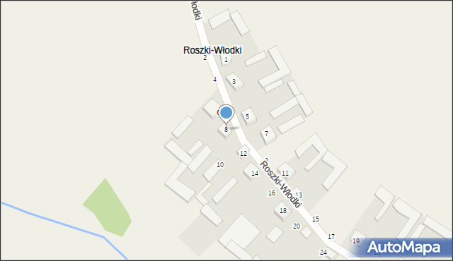 Roszki-Włodki, Roszki-Włodki, 8, mapa Roszki-Włodki