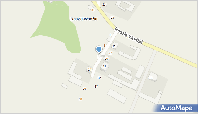 Roszki-Wodźki, Roszki-Wodźki, 10, mapa Roszki-Wodźki