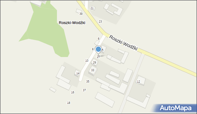 Roszki-Wodźki, Roszki-Wodźki, 27, mapa Roszki-Wodźki