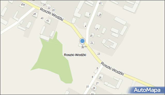 Roszki-Wodźki, Roszki-Wodźki, 39, mapa Roszki-Wodźki