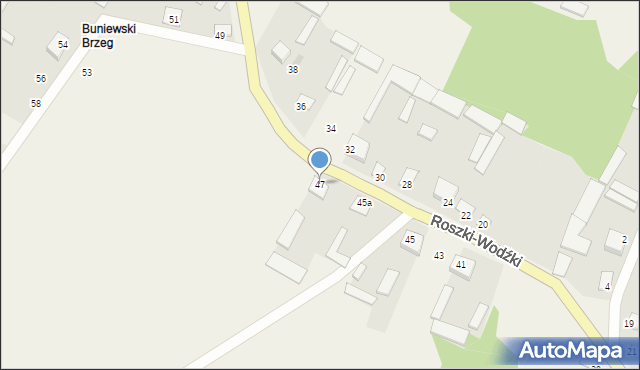 Roszki-Wodźki, Roszki-Wodźki, 47, mapa Roszki-Wodźki