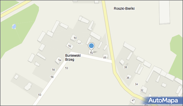 Roszki-Wodźki, Roszki-Wodźki, 51, mapa Roszki-Wodźki