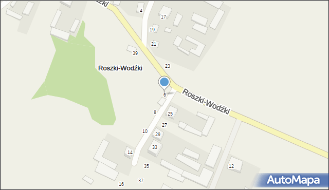 Roszki-Wodźki, Roszki-Wodźki, 6, mapa Roszki-Wodźki