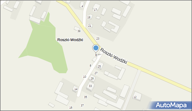 Roszki-Wodźki, Roszki-Wodźki, 6, mapa Roszki-Wodźki