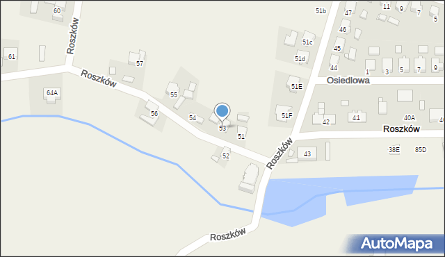 Roszków, Roszków, 53, mapa Roszków