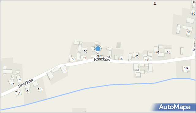 Roszków, Roszków, 69, mapa Roszków