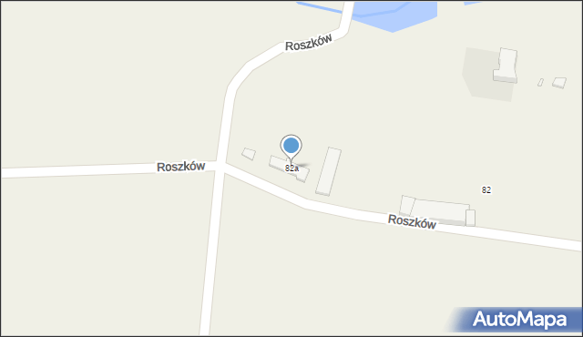 Roszków, Roszków, 82a, mapa Roszków