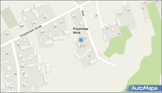 Roszkowa Wola, Roszkowa Wola, 31, mapa Roszkowa Wola