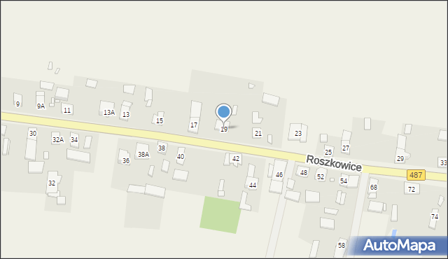 Roszkowice, Roszkowice, 19, mapa Roszkowice