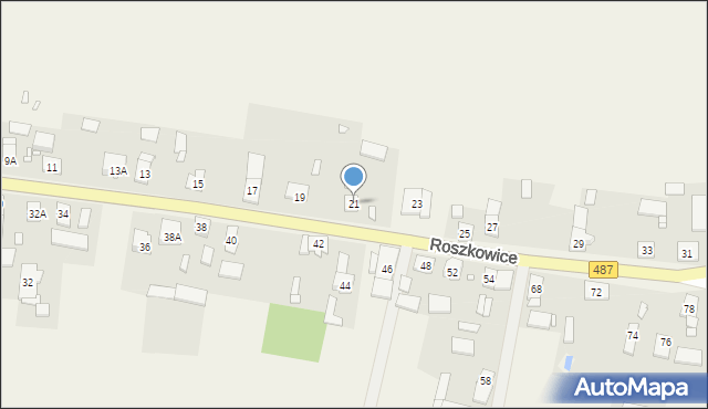 Roszkowice, Roszkowice, 21, mapa Roszkowice