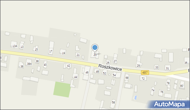 Roszkowice, Roszkowice, 23, mapa Roszkowice