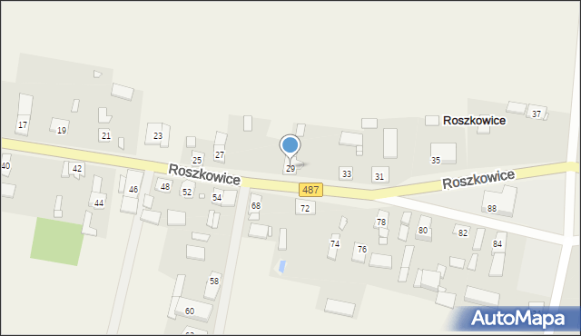 Roszkowice, Roszkowice, 29, mapa Roszkowice