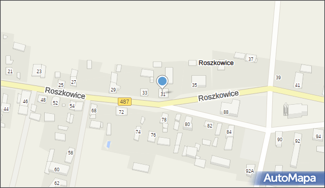 Roszkowice, Roszkowice, 31, mapa Roszkowice